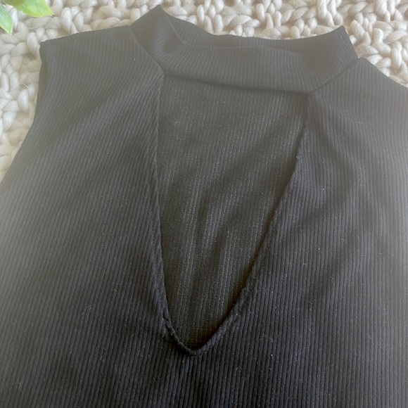 Zara Trafaluc Ribbed Black Tank, Size S - Picture 2 of 6